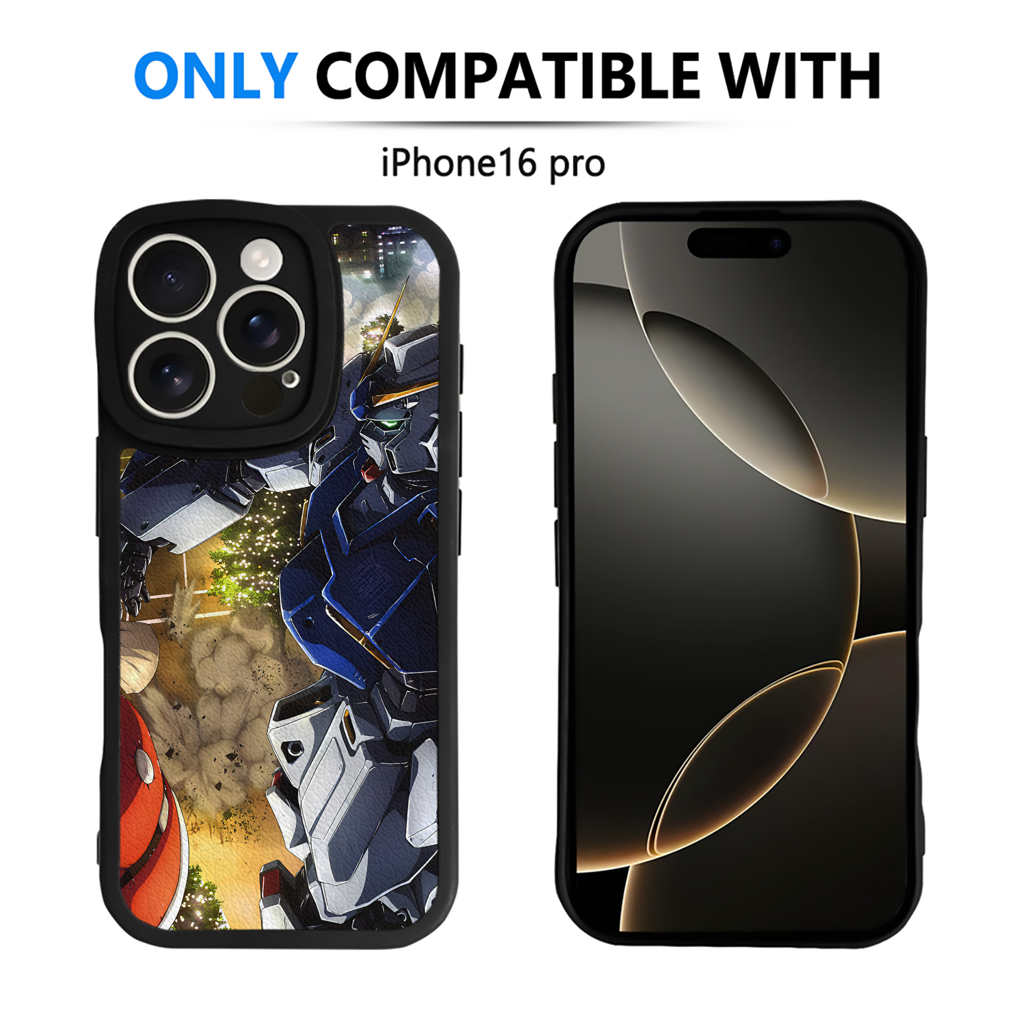 （画像用） 機動戦士ガンダム Mobile Suit Gundam 【iPhone 16シリーズ対応】シリコンスマホケース（レザー調） 材質：シリコン